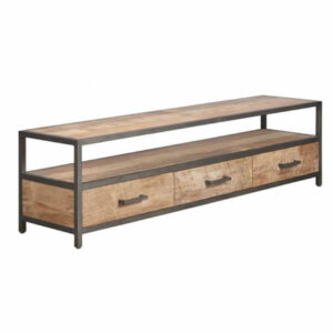 Living room rent furniture expats Holland - industrial tv cabinet