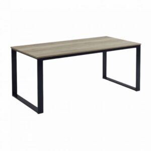 Living room rent furniture expats The Netherlands - oak dining table