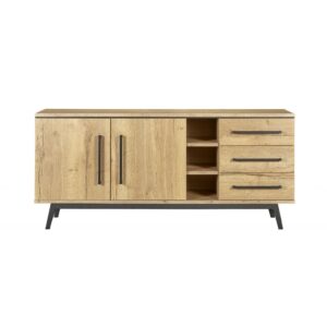 Living room rent furniture expats The Netherlands - oak dressoir